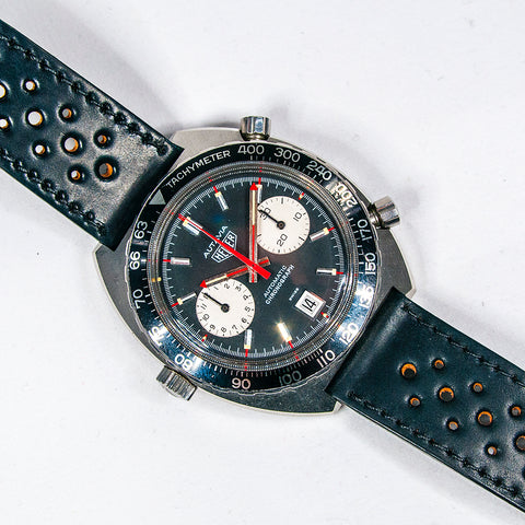 Heuer Autavia Viceroy 1163V Review Cal 12 Calibre 11 Chronomatic rally strap