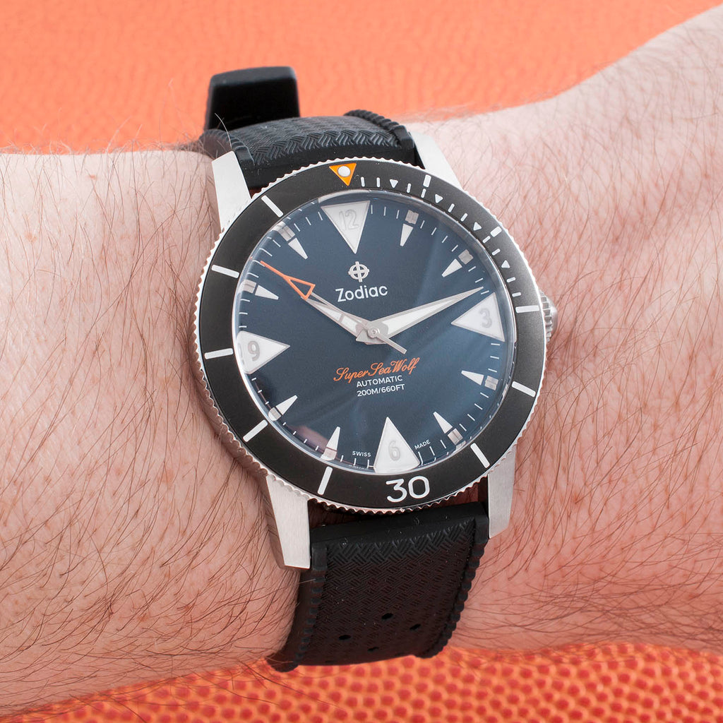 Zodiac Super Sea Wolf 53 Skin Watch Review ZO9212 – StrapHabit