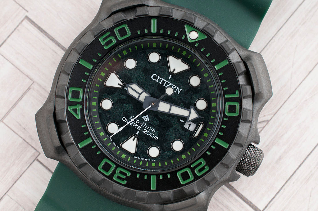 Citizen Eco-Drive Promaster Dive Super Titanium Land Mine Watch Review - BN0228-06W