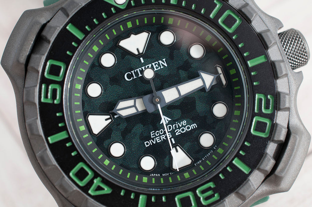 Citizen Eco-Drive Promaster Dive Super Titanium Land Mine Watch Review - BN0228-06W