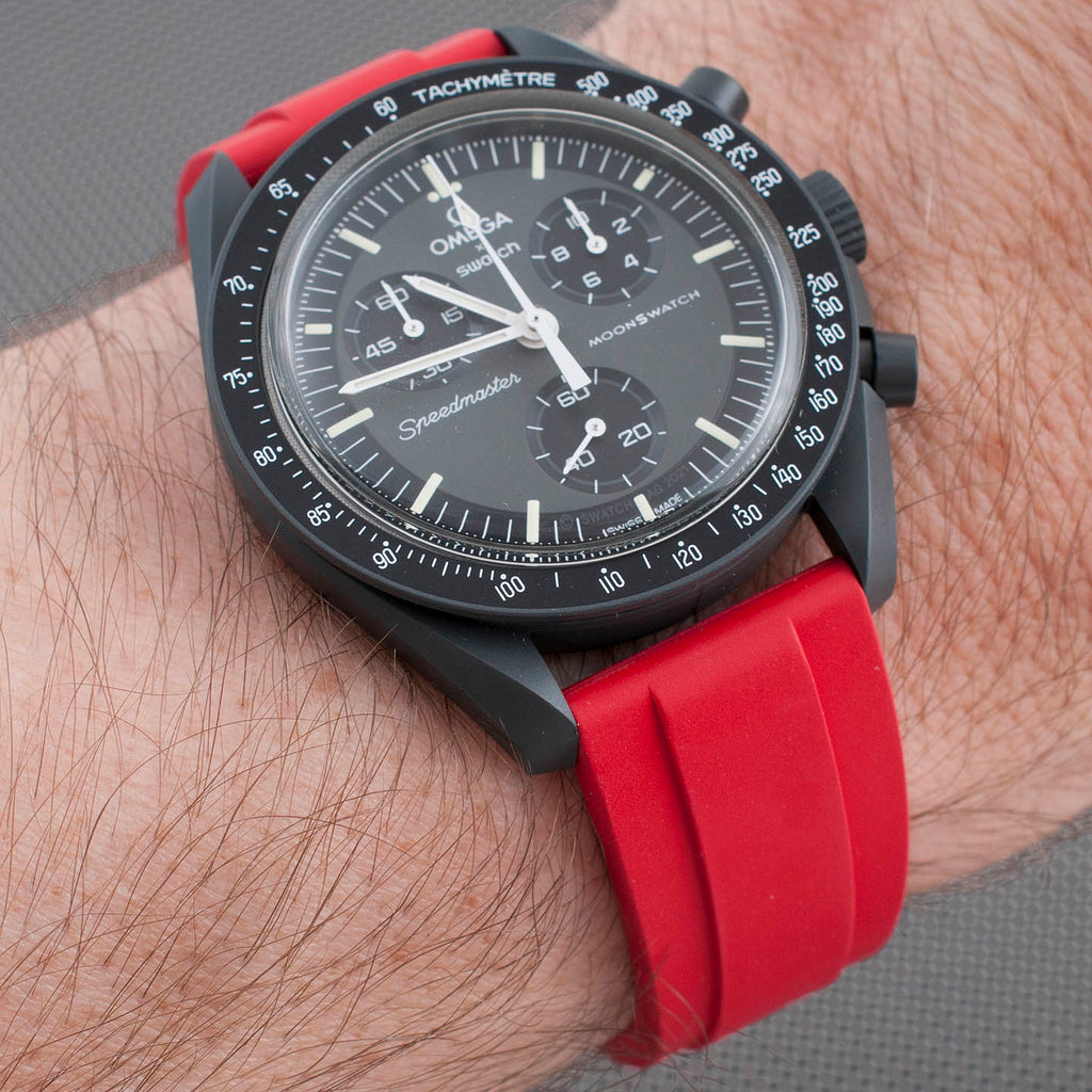 Swatch x Omega Moonswatch Mission to Mercury Watch Review SO33A100 red strap
