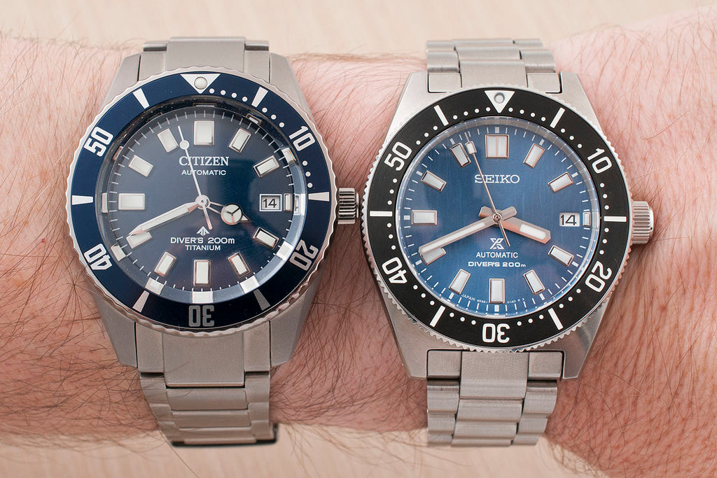 Citizen NB6021-68L Challenge Diver Fujitsubo vs. Seiko SPB297