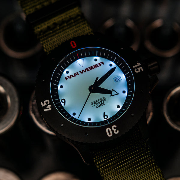 Par Weber Coefficient Review Eundro-Lume endurolume dial glowing