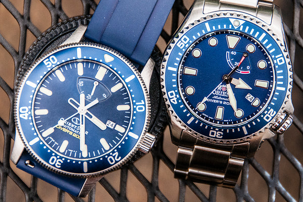 Orient Triton Neptune Star Diver Watch review comparison 200m Blue RA-EL0002L00A RE-AU0302L00B orientstar