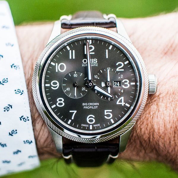 Oris Big Crown Propilot Worldtimer Watch Review on wrist