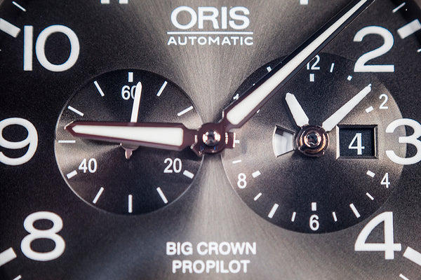 Oris Big Crown Propilot Worldtimer Watch Review hands