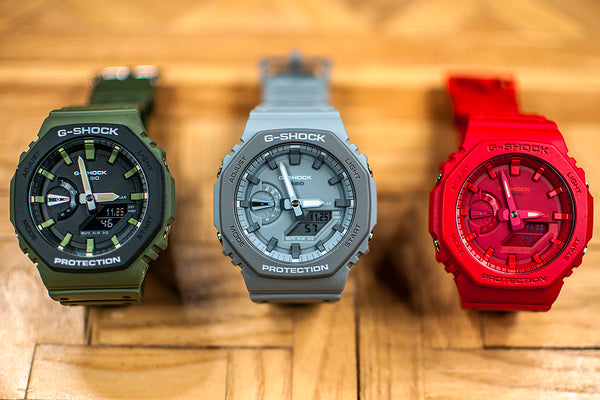 Gray Casioak Casio StrapHabit and – Review Watch All Red G-Shock GA2110ET-8A