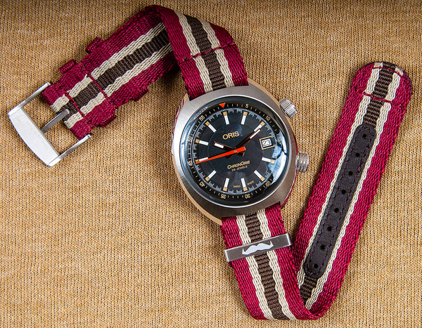 Oris Chronoris Movember Edition Watch Review - (01 733 7737 4034) Case Dial NATO Strap