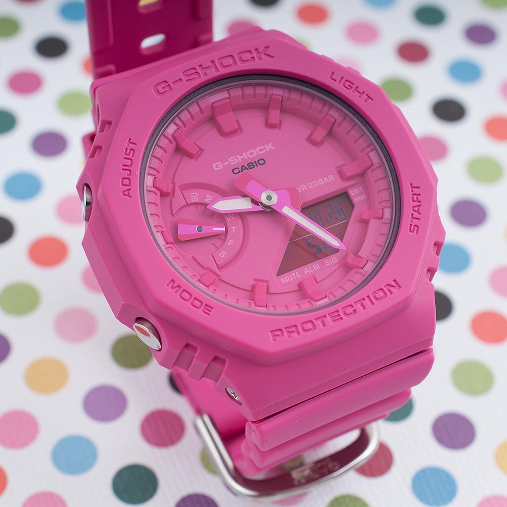The Bright Pink Casioak For A Great Cause - Casio G-Shock GMAS2100P-4A Watch Review
