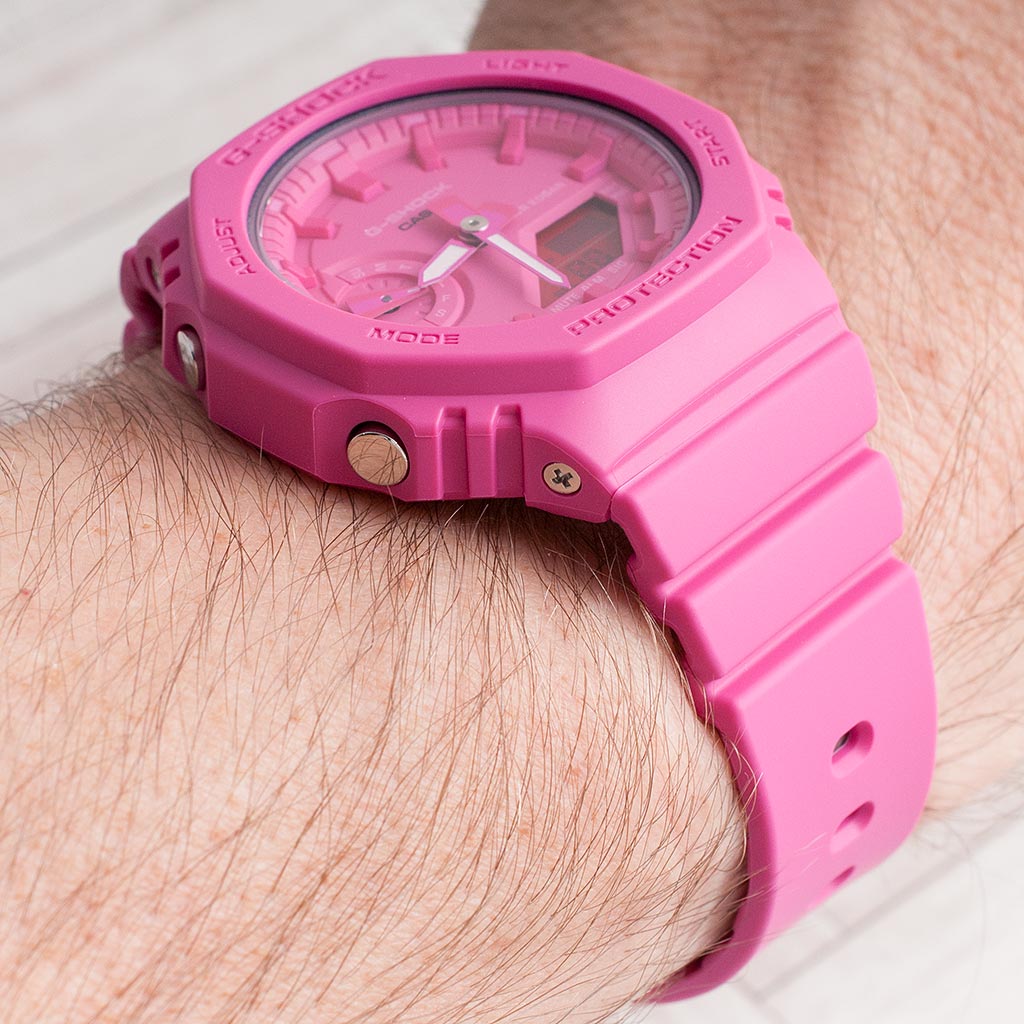 The Bright Pink Casioak For A Great Cause - Casio G-Shock GMAS2100P-4A Watch Review