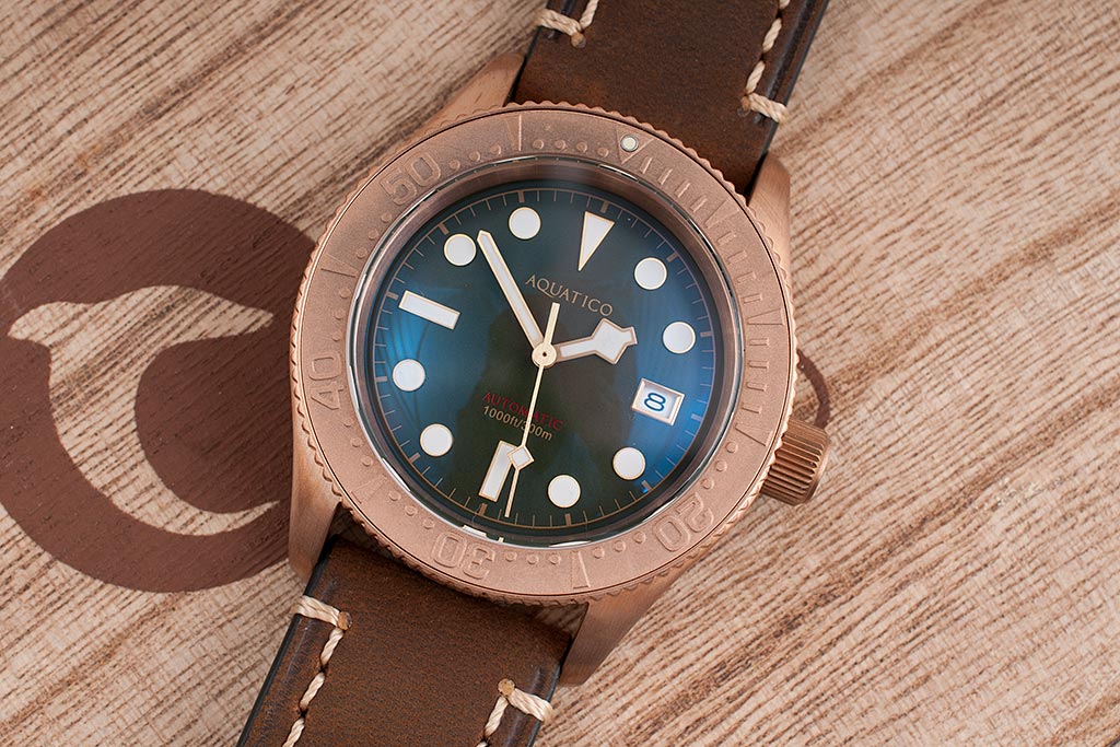 I imagine that the bezel will pick up an interesting patina over time due to its raised markers.