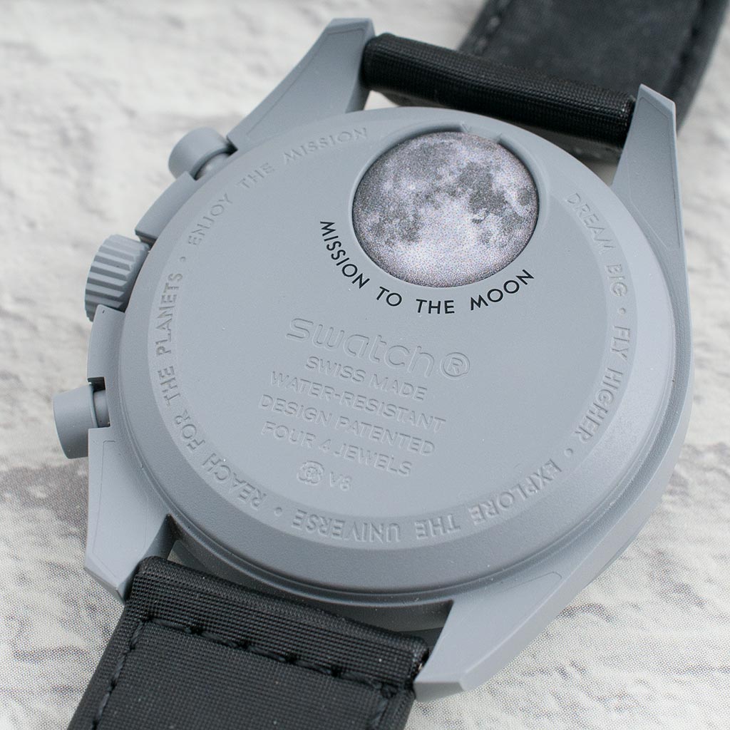 Montre Swatch x Omega Bioceramic Moonswatch Mission to the Moon SO33M100  42mm in Bioceramic - FR