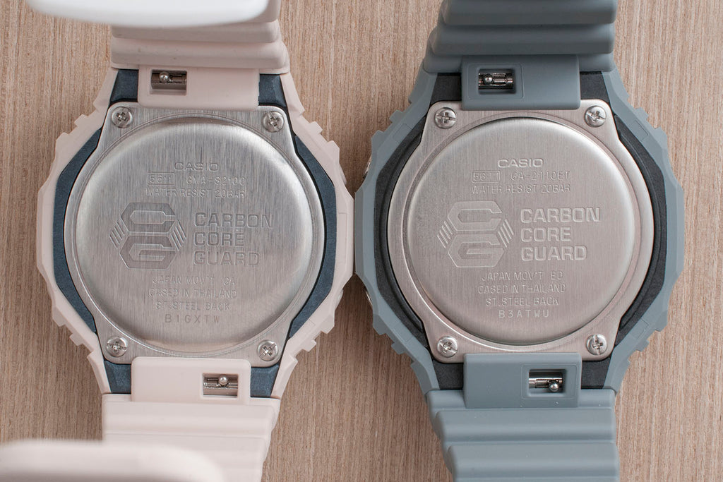 Casio GShock G-Shock Casioak men's women's GA2100 GMAS2100 GA2110 Utilility Colors Black Blue Green Gray White Peach