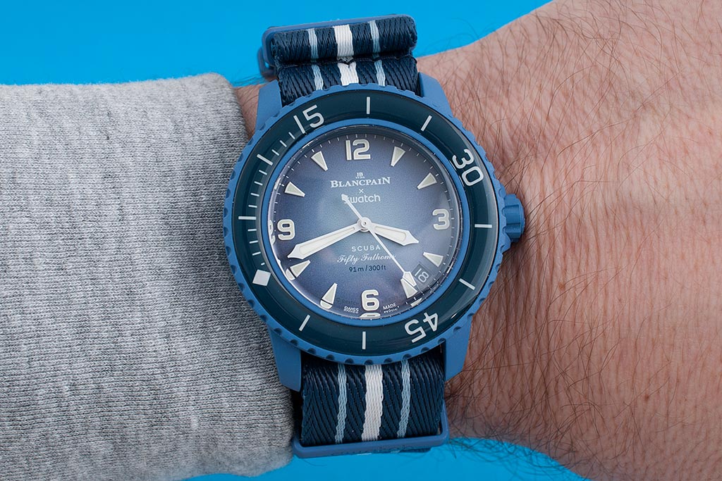 Blancpain x Swatch Scuba Fifty Fathoms Atlantic Ocean Watch Review SO35A100