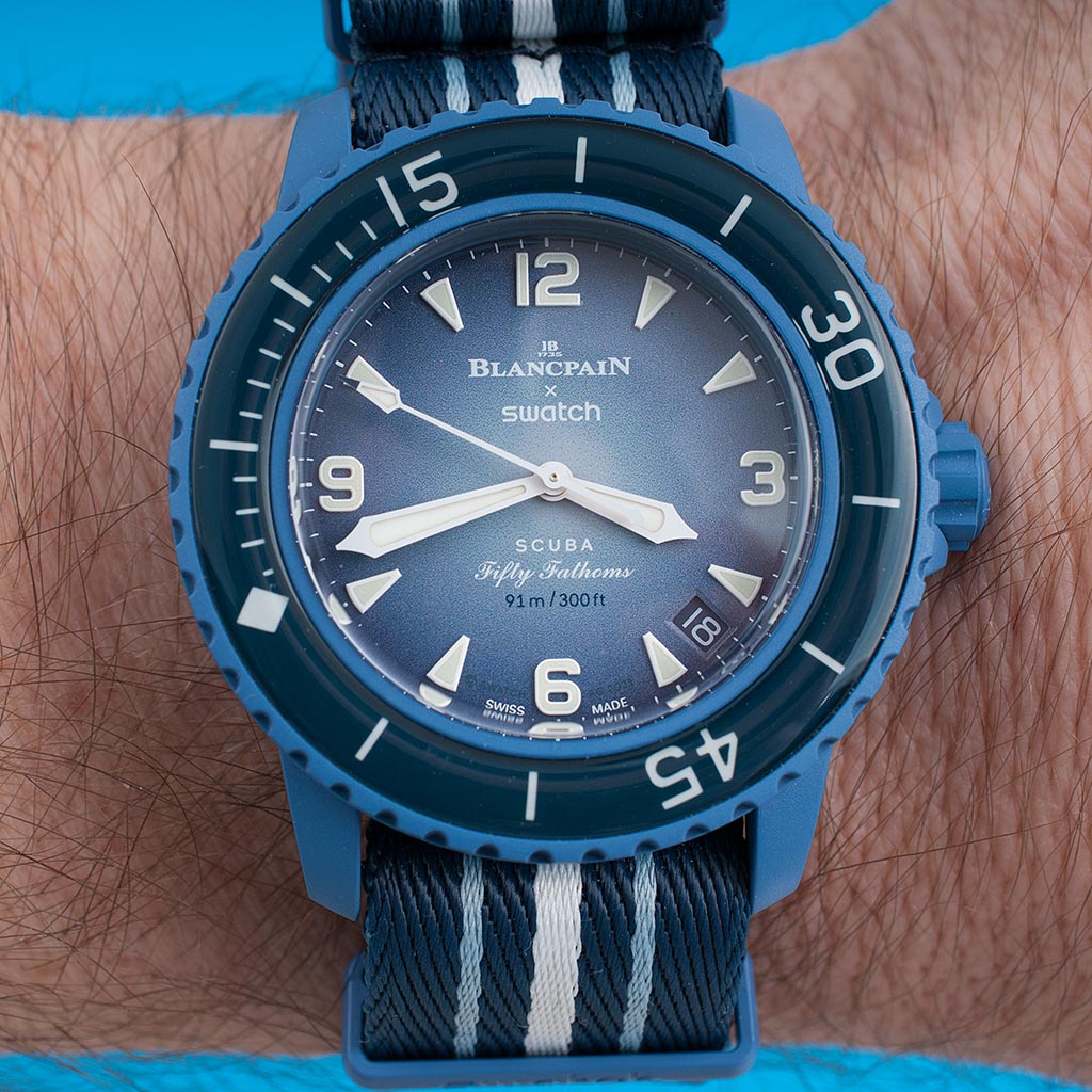 Blancpain x Swatch Scuba Fifty Fathoms Atlantic Ocean Watch Review SO35A100