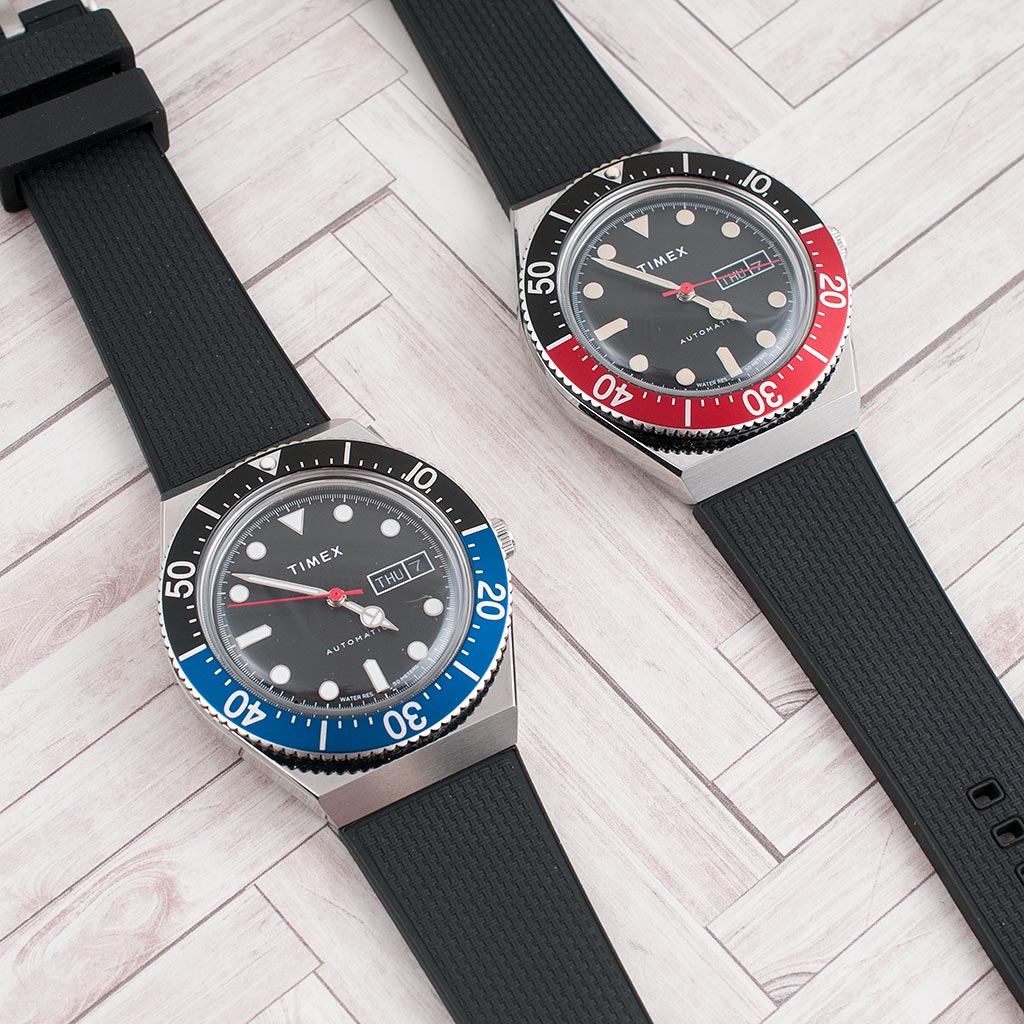 Timex M79 Automatic Watch Review - Red/Black TW2U83400ZV and Blue/Black TW2U29500ZV