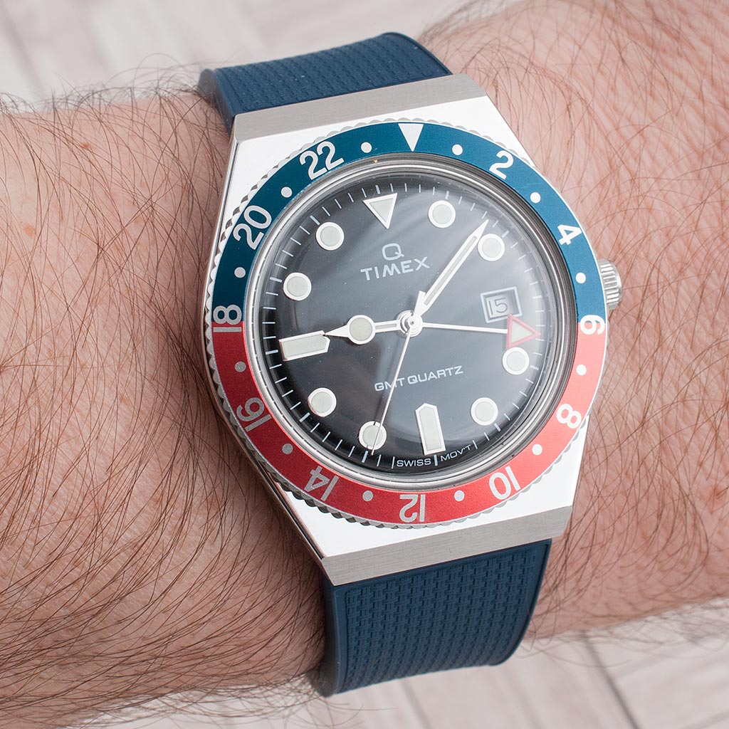 Q Timex GMT Pepsi 38mm Watch Review (TW2V38000)