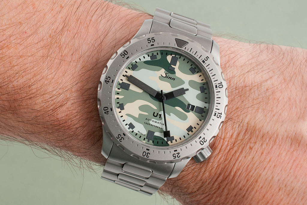 Sinn U1 Camoflage watch review camo compared to Sinn U1 S