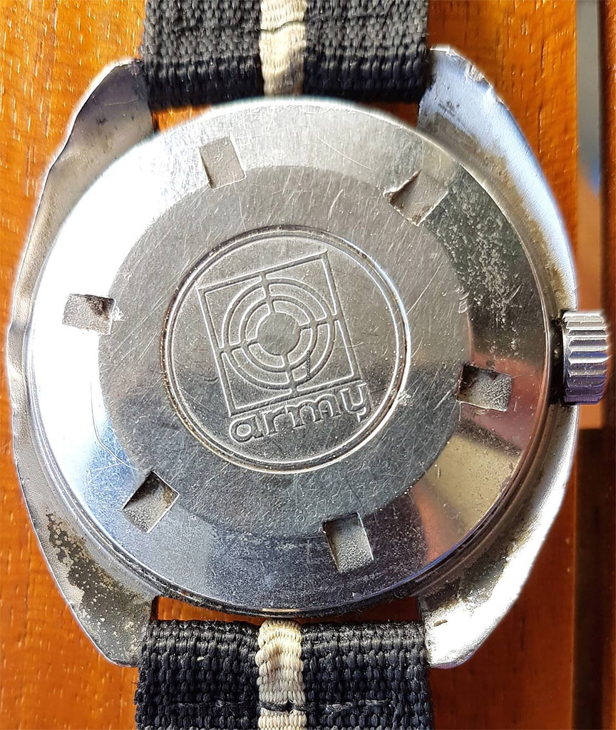 Synchron Military Doxa Army Watch Review Caseback