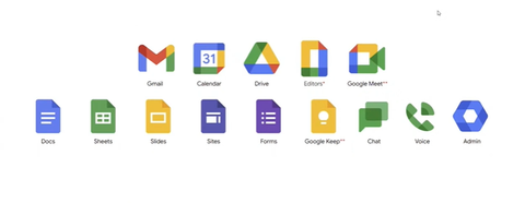 Google Workspace Tools Icons
