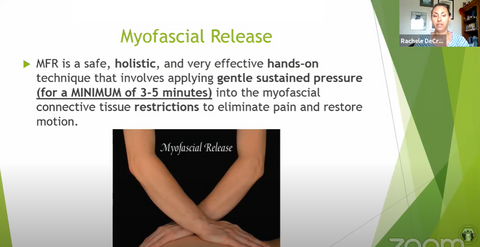 MFR - effective hands-on technique applying gentle sustained pressure into the myofascial connective tissue retrictions