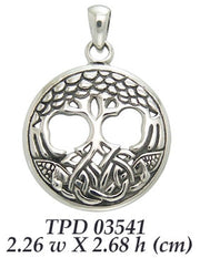 Find your solace in the Tree of Life ~ Sterling Silver Jewelry Pendant TPD3541
