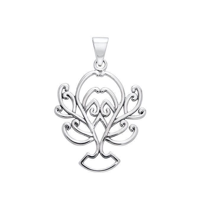 Tree of life Silver Flip Ring TRI153 Jewerly