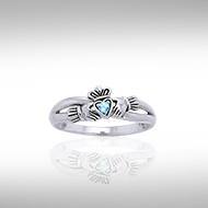 Follow Me on the Road to Infinity ~Irish Claddagh Ring TRI1117 Ring