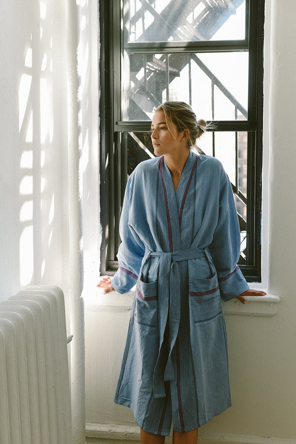 Ivory Blue Tribeca Towel – Home & Loft