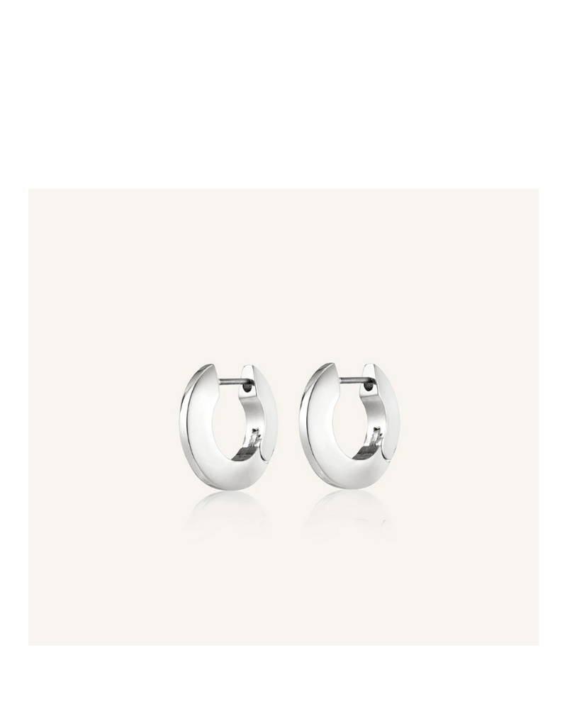 Mega U-Link Earrings Silver