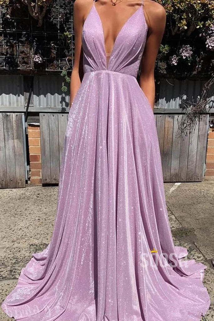 lilac sparkly prom dress