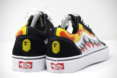 yellow shark vans