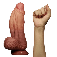 10-inch Dual-Layered Silicone Nature Huge Dildo