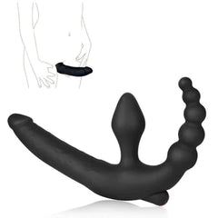 10 Modes Anal Plug Prostate Massager And Vibrating Strap-On Dildo