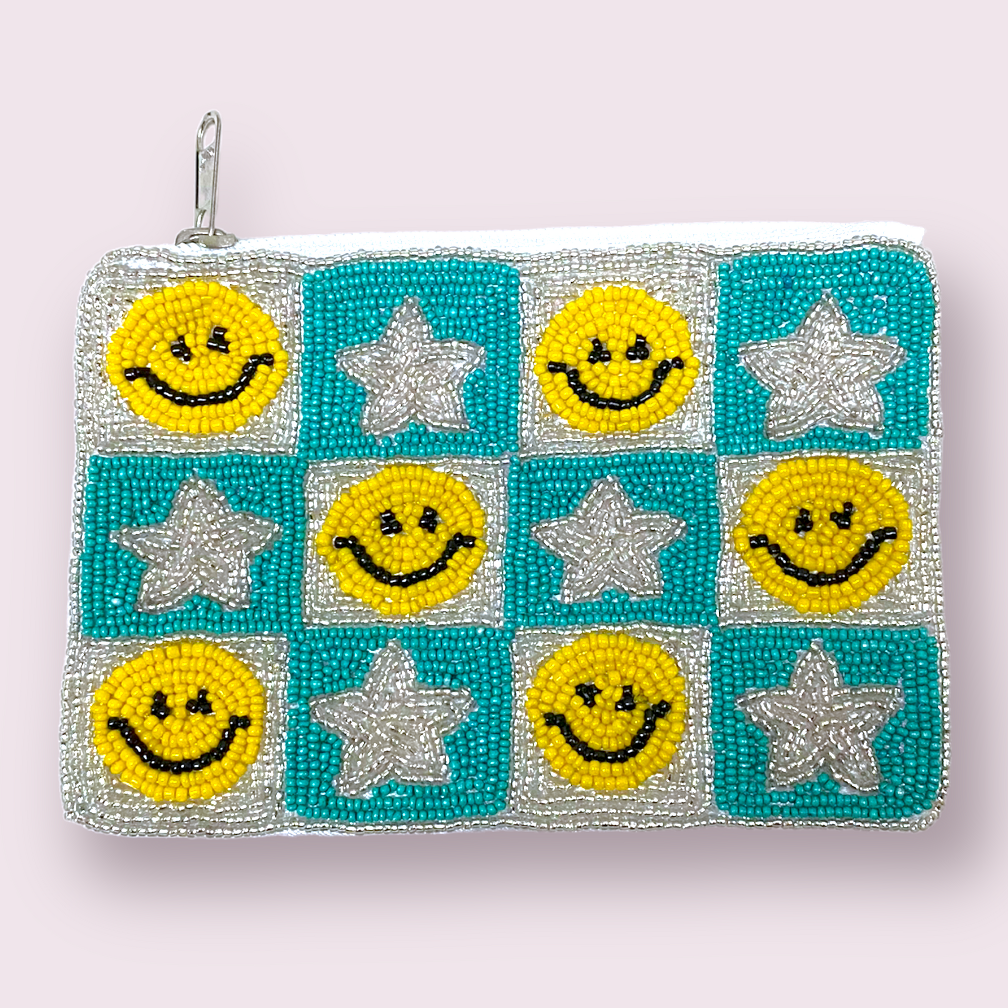 Beaded Coin Pouch-Camo Happy Face – Cara's Boutique