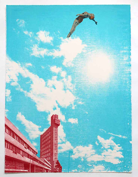 Trellick Tower : Look up by Anna Marrow Prints