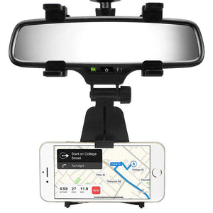 car mirror mobile holder