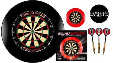 FORMULA Micro Band 3 Dartboard, Surround & Darts Set - Darts Direct 