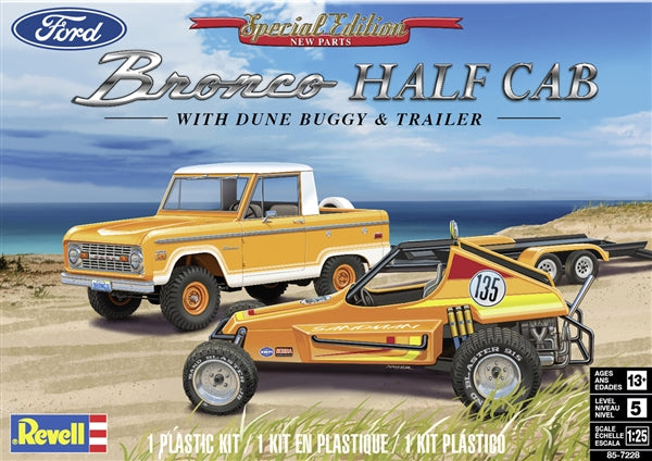 Gone Fishing 1980 Ford Bronco with Bass Boat and Trailer (1/24) (fs) Back  in Stock!