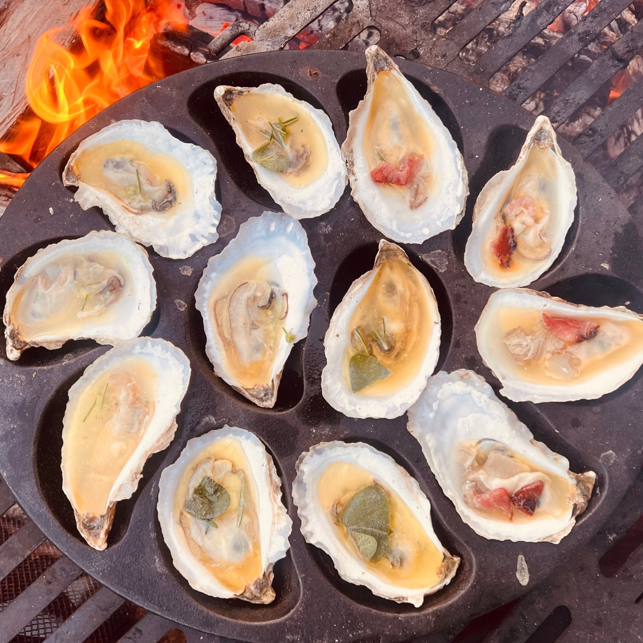 Cast Iron Oyster Roast Pan – Barnegat Oyster Collective