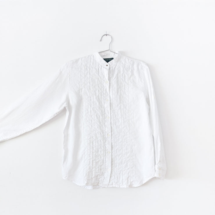 White Linen Button-up Shirt | Ralph Lauren | Fold and Fray