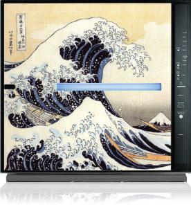 MinusA2 air purifier with Great Wave design