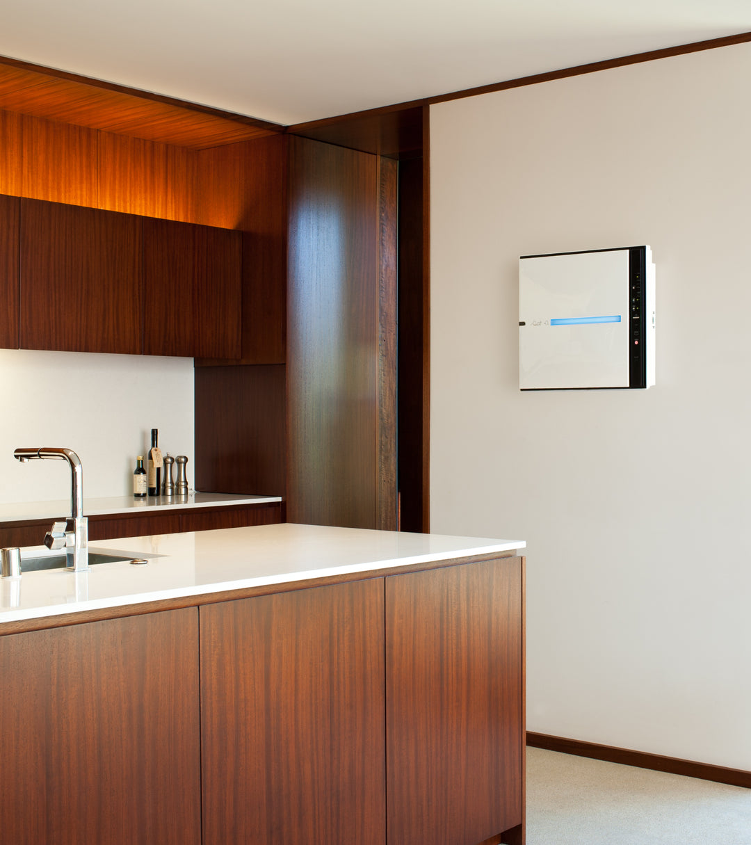 MinusA2 air purifier wall mounted on the wall