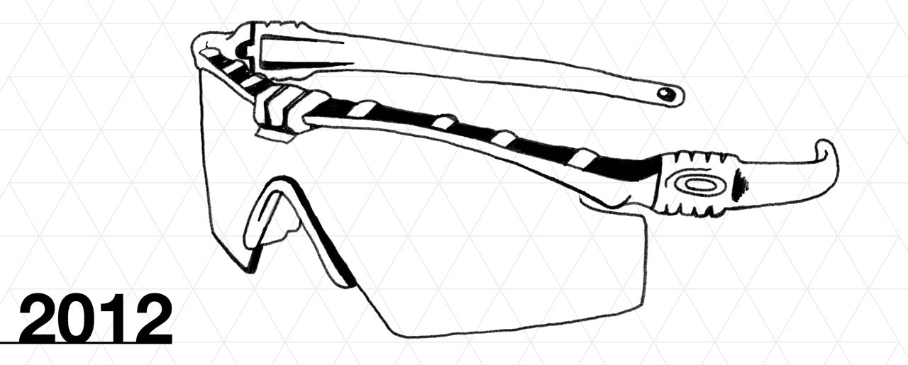 Sketch of Oakley M Frame Design 2012