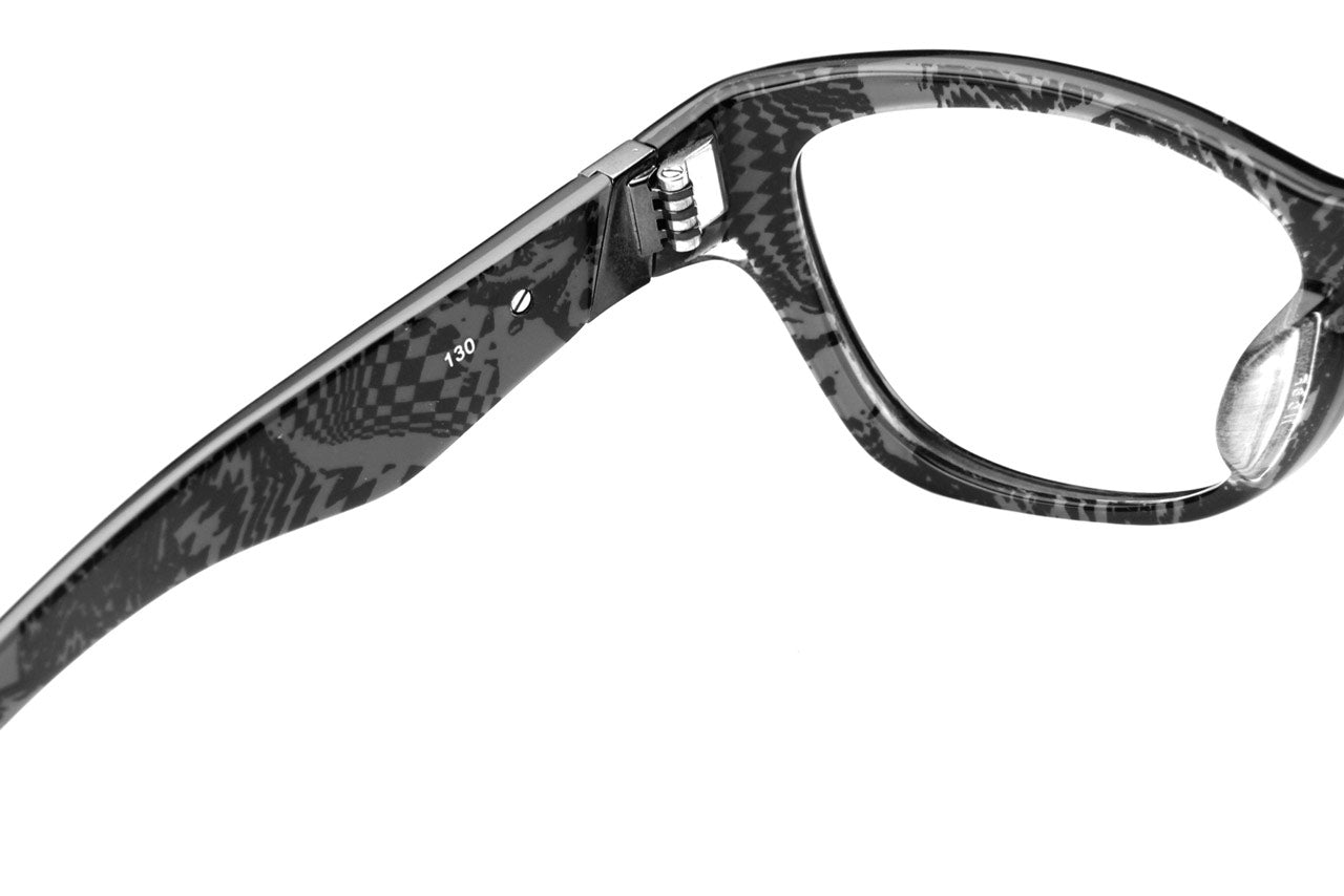 Inside hinge of Jupiter LX sunglasses