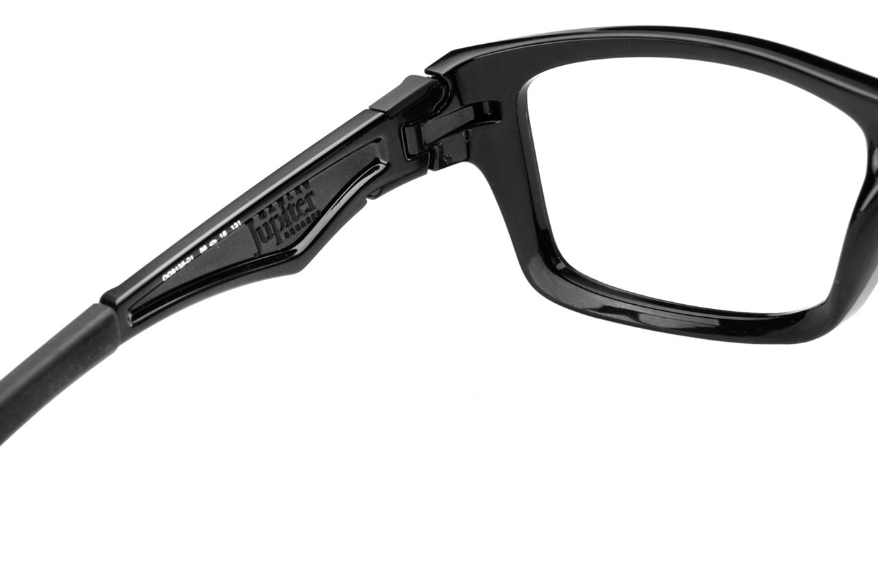 Inside hinge of Oakley Jupiter Squared Sunglasses