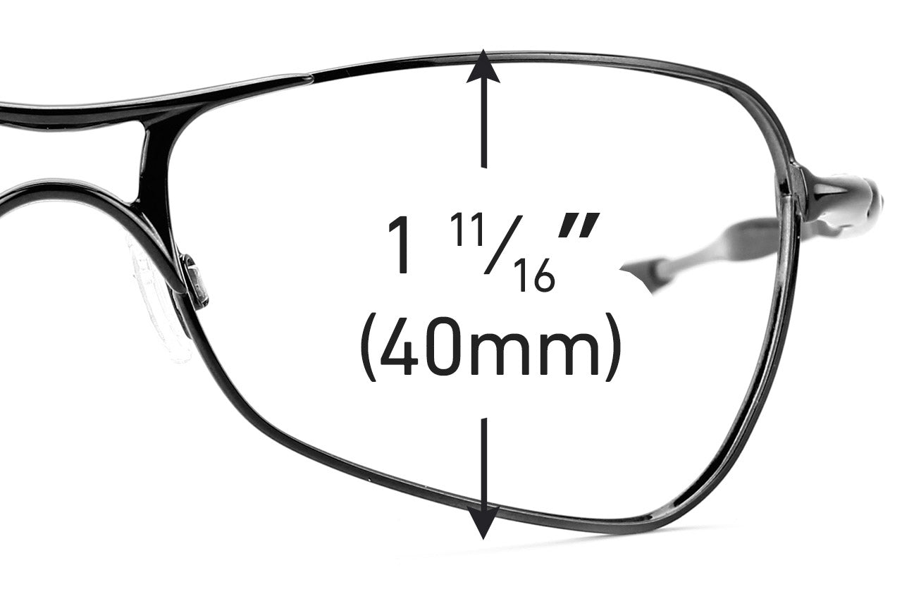 Oakley Crosshair (2005-2011) lens size