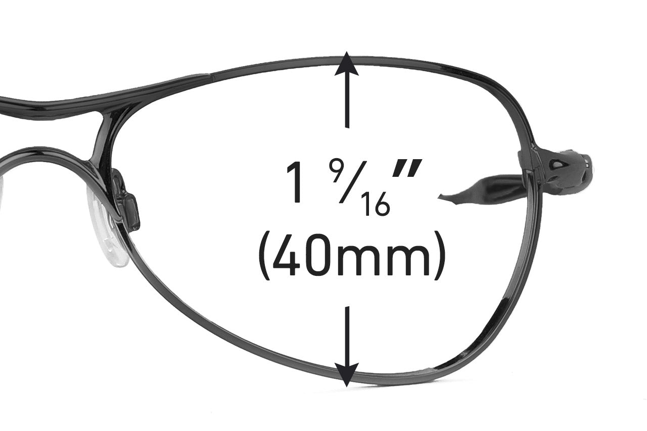 oakley crosshair size