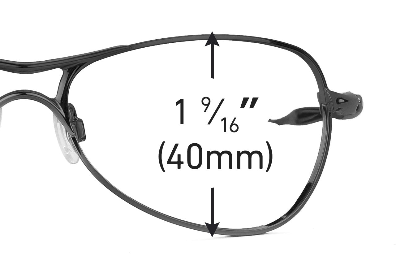 oakley crosshair s lens size