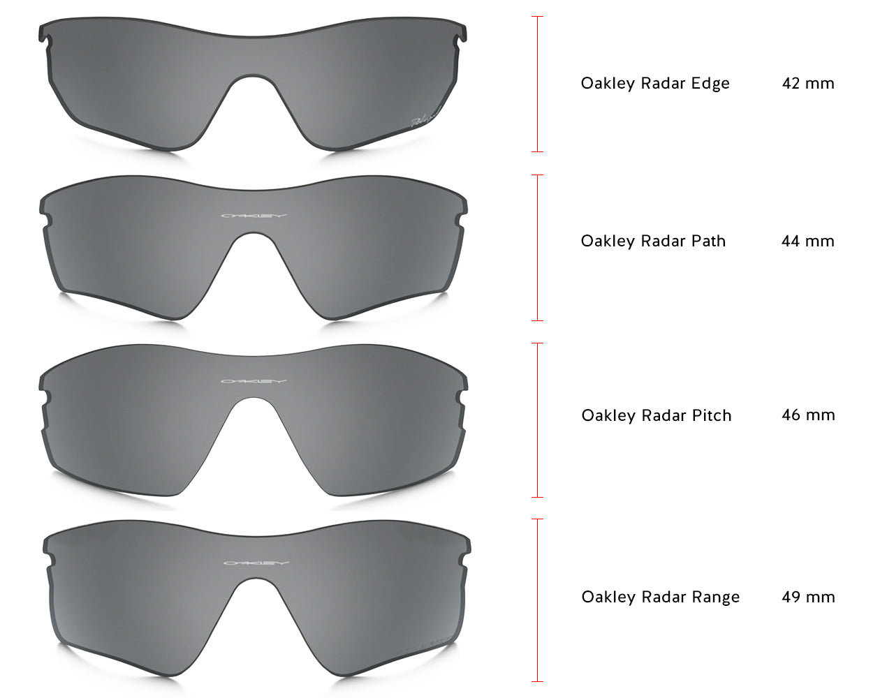 oakley frame sizes